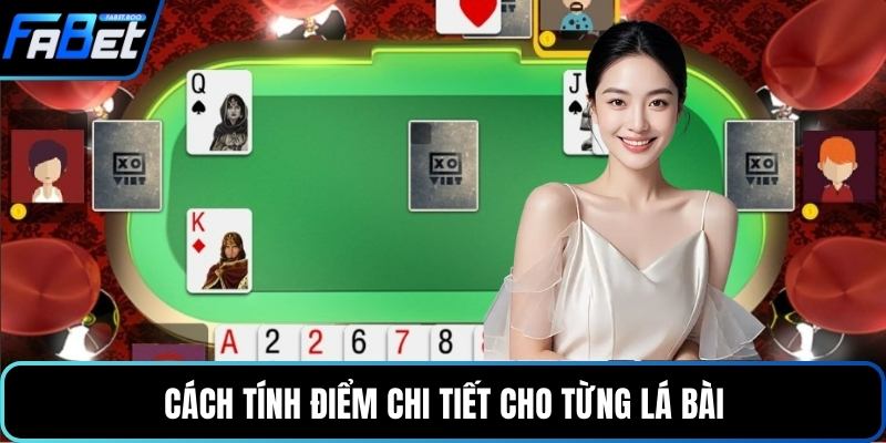 Cách tính điểm chi tiết cho từng lá bài